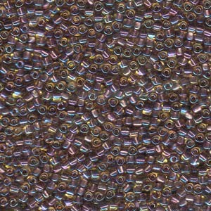 Miyuki Dreieck Perlen, Triangle Beads 2,5mm 1167 colorlined Amber Lilac 13gr